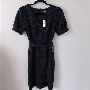 Express polka dot midi dress